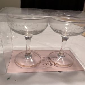 Style Me Pretty Bride & Groom Champagne Glasses